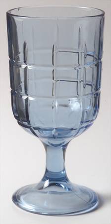 Tartan Blueberry Water Goblet