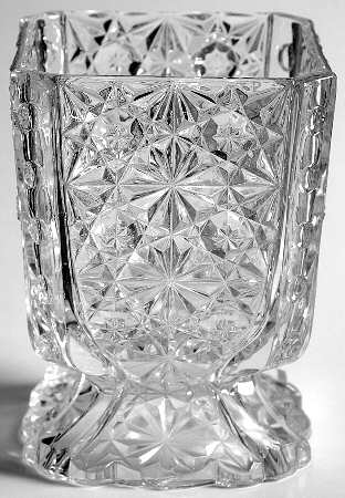 Daisy & Button with Thumprint Panel Celery Vase