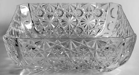 Daisy & Button with Thumprint Panel 7" Square Bowl