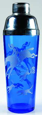 Hunt Scene Cocktail Shaker & Lid
