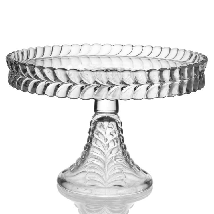 Plume 9" Diameter Pedestal Cake Stand