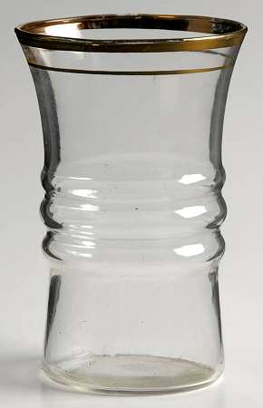 3328 Gold 9 Oz Flat Tumbler