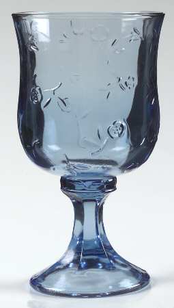 Savannah Clear Blue Water Goblet