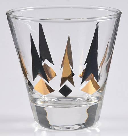 Golden Peaks Whiskey Glass