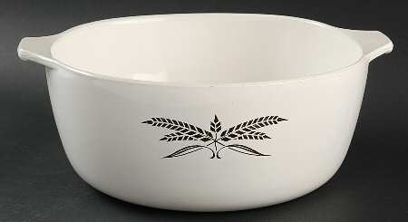 Wheat (Cookware) 3 Quart Round Covered Casserole No Lid