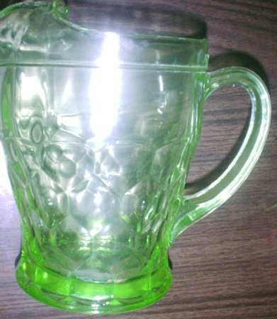 Georgian Light Green Pitcher