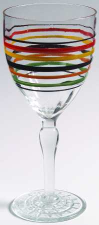 Panelled Ring Ding Water Goblet
