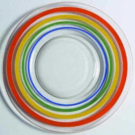 Panelled Ring Ding Luncheon Plate