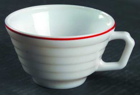 Moderntone Platonite Red Stripe Cup Only