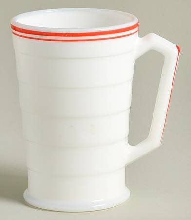 Moderntone Platonite Red Stripe Mug