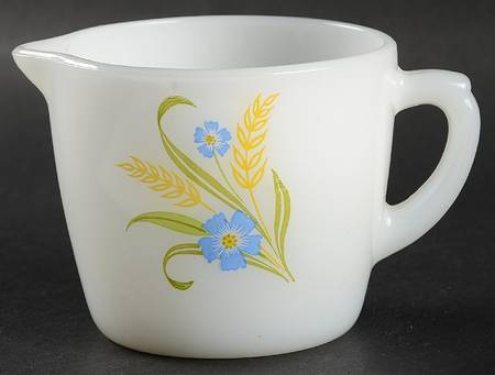 Blue & Gold Floral Creamer
