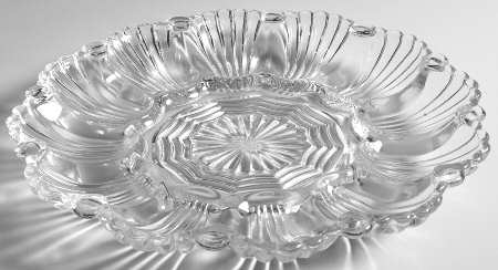 896 Clear Deviled Egg Server