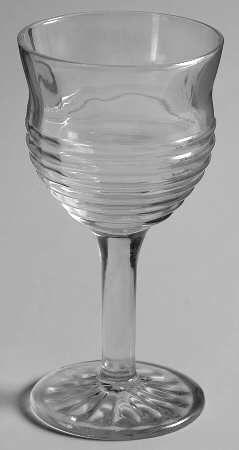 Circle Clear Iridescent Wine Glass