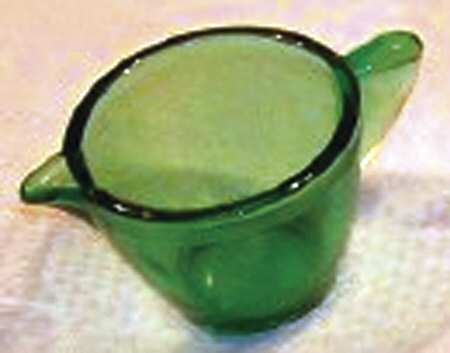 Stippled Band Green Toy Creamer