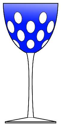 Ancelin Cobalt Blue Wine