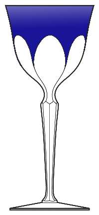 Voletta Cobalt Blue Wine