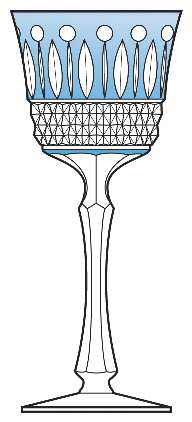 Ardella Light Blue Water Goblet