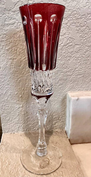 Ardella Red Fluted Champagne