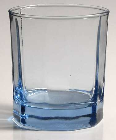 Reflections Blue On the Rocks Glass by Anchor Hocking