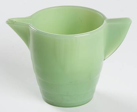Concentric Rib Jade Child's Teapot No Lid