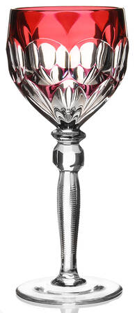 ANN5 Cranberry Water Goblet