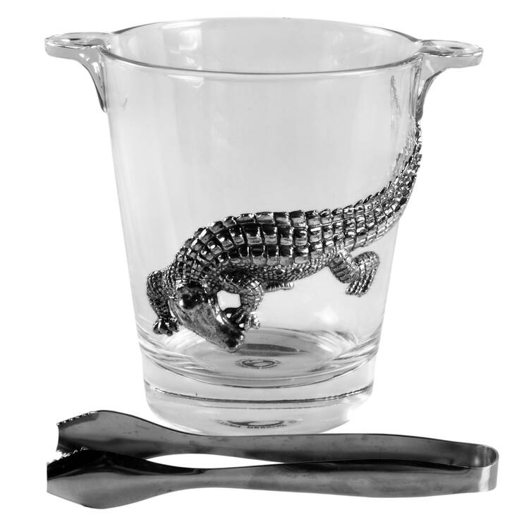 Safari Ice Bucket & Tongs