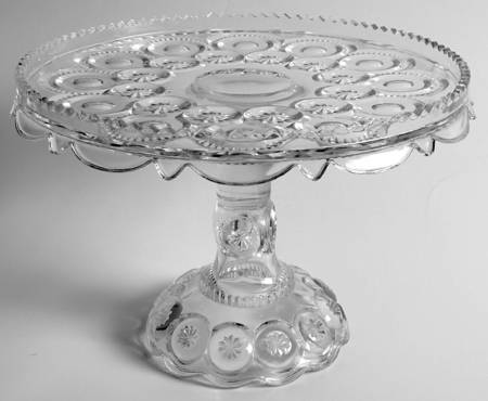 Palace Clear 10" Diameter Pedestal Cake Stand No Dome