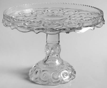 Palace Clear 9" Diameter Pedestal Cake Stand