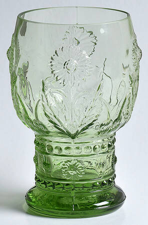 Helianthus Emerald Green Water Goblet
