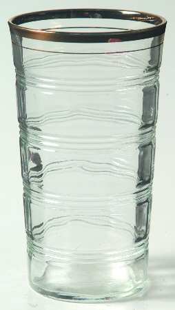 Banded Rings Gold 10 Oz Flat Tumbler