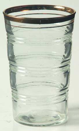 Banded Rings Gold 5 Oz Flat Tumbler