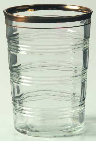Banded Rings Gold 8 Oz Flat Tumbler