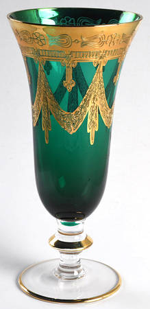 Medici Green Fluted Champagne