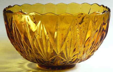 Williamsport Amber Punch Bowl