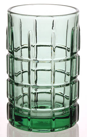 Tartan Emerald Green Flat Juice Glass