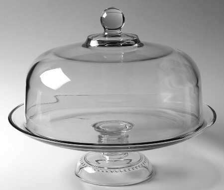 Olivia-Isabella 13" Pedestal Cake Stand & Dome