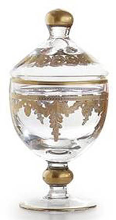 Baroque Gold Small Canister & Lid