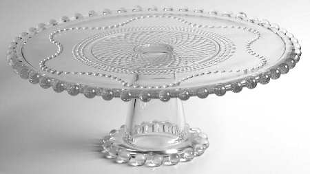 Colette 12" Diameter Pedestal Cake Stand No Dome