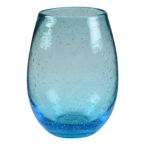 Iris Turquoise Stemless Wine - Set of 4