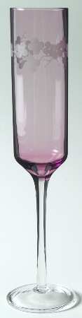Cherry Blossom Amethyst Fluted Champagne