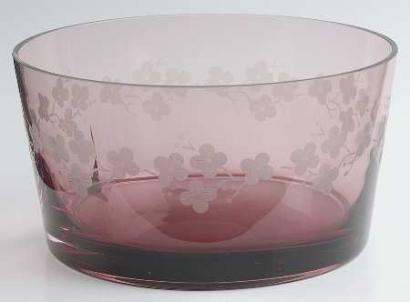 Cherry Blossom Amethyst 8" Round Bowl