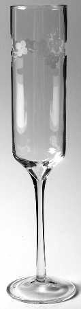Cherry Blossom Clear Fluted Champagne
