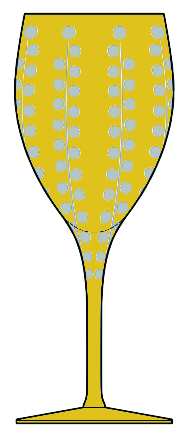 Bublinka Amber Water Goblet