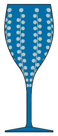 Bublinka Peacock (Teal) Water Goblet