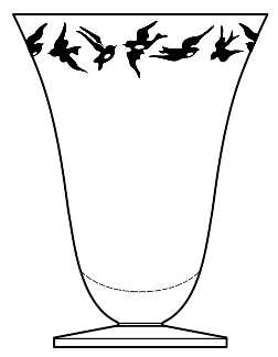 Blackbirds Stemless Water Goblet