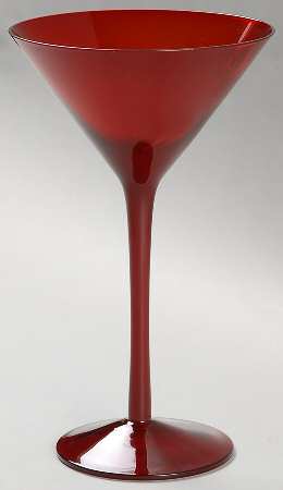 Midnight Rouge Martini Glass