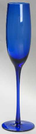 Midnight Blue Fluted Champagne