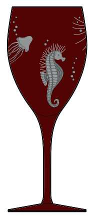 Frutti Di Mare Red Water Goblet