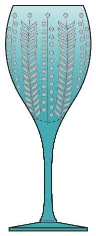 Pariz Peacock (Teal) Red Wine