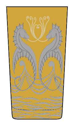 Poseidon Amber Highball Glass